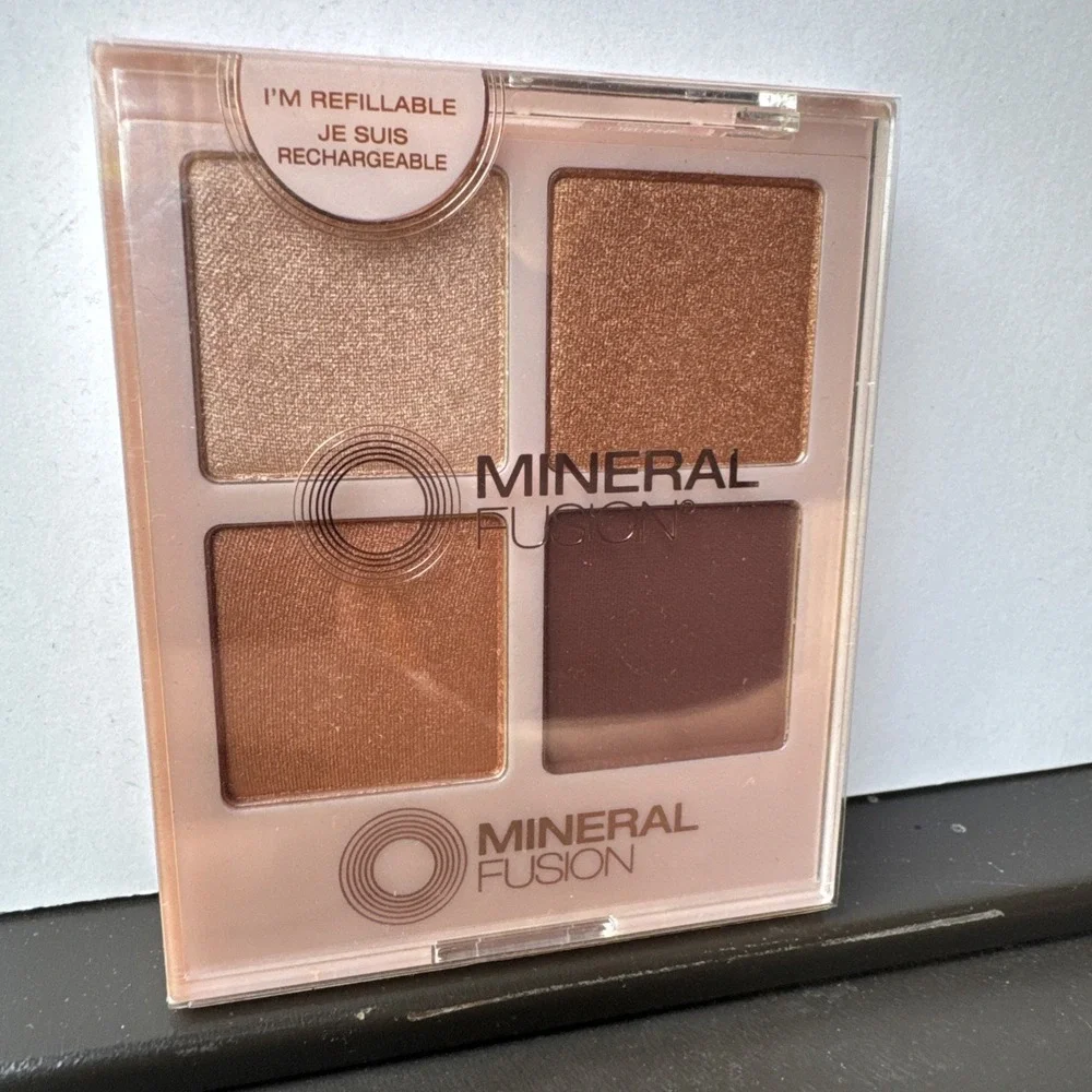 4 - Mineral Fusion COFFEE BREAK And SPEAKEASY Refillable Eye Shadow Palette NEW!